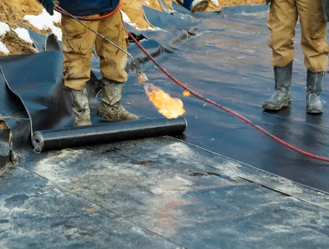 Epoxy podovi Visoko, Hidroizolacija ravnog  krova